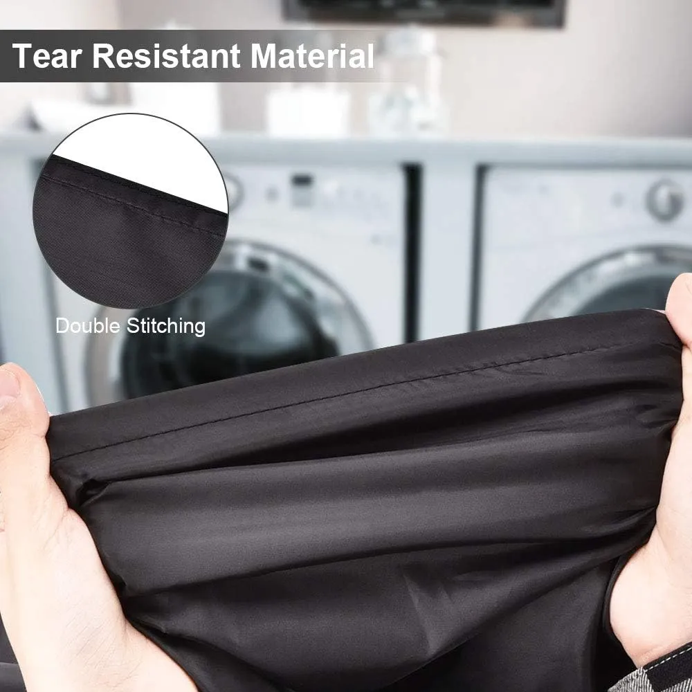 2 Pack Heavy Duty Large Laundry Bag 28 x 45 inch Extra Hamper Bag Dirty Clothes Organizer Drawstring Cloth Laundry Bag for Travel Camp Home College Dorm Black
