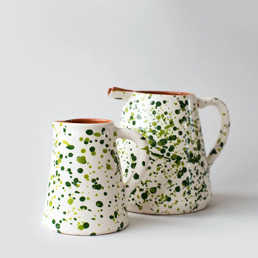 Chroma Speckled Jug - Green