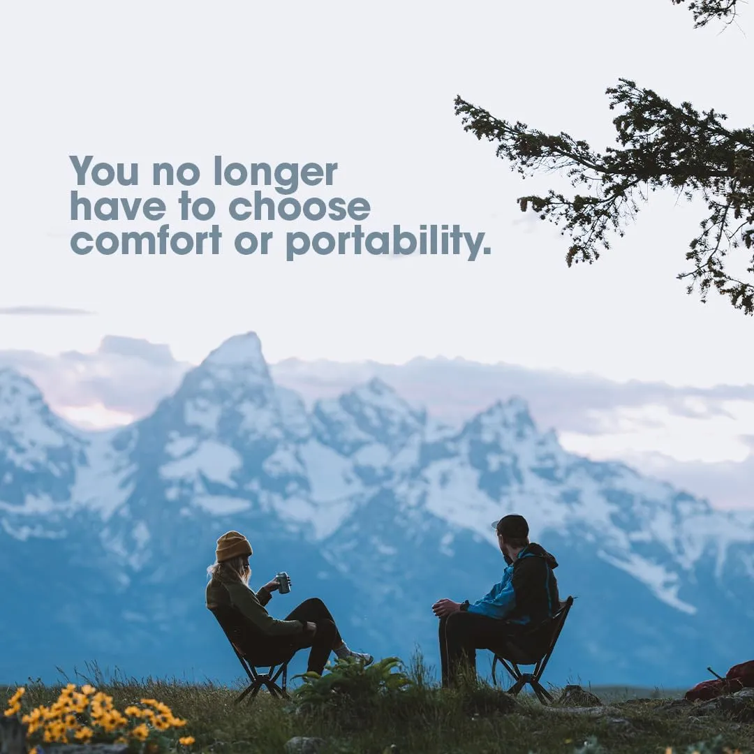 CLIQ Portable Chair - Lightweight Folding Chair for Camping - Supports 300 Lbs - Perfect for Outdoor Adventures - Mist Bundle