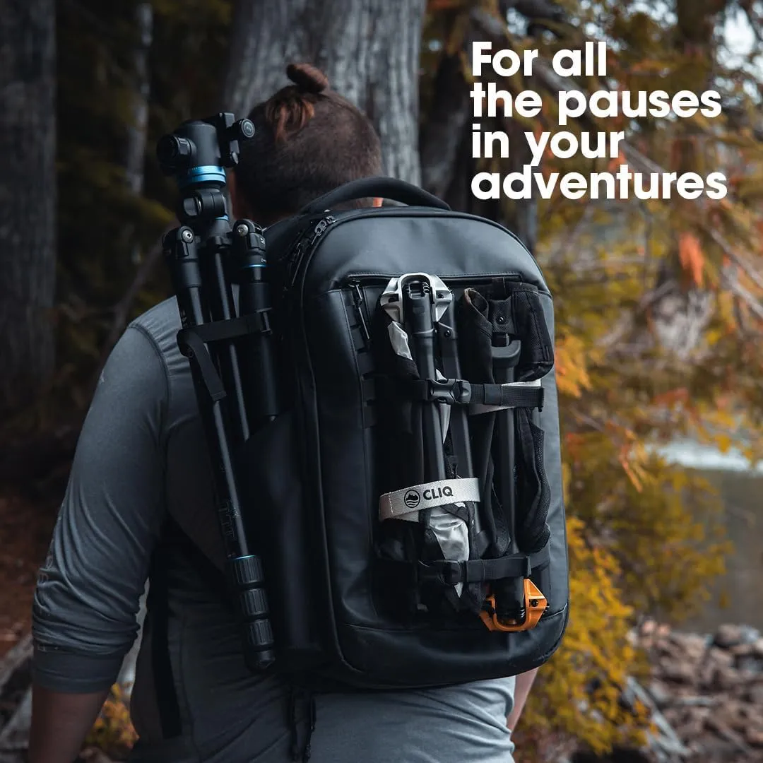 CLIQ Portable Chair - Lightweight Folding Chair for Camping - Supports 300 Lbs - Perfect for Outdoor Adventures - Mist Bundle