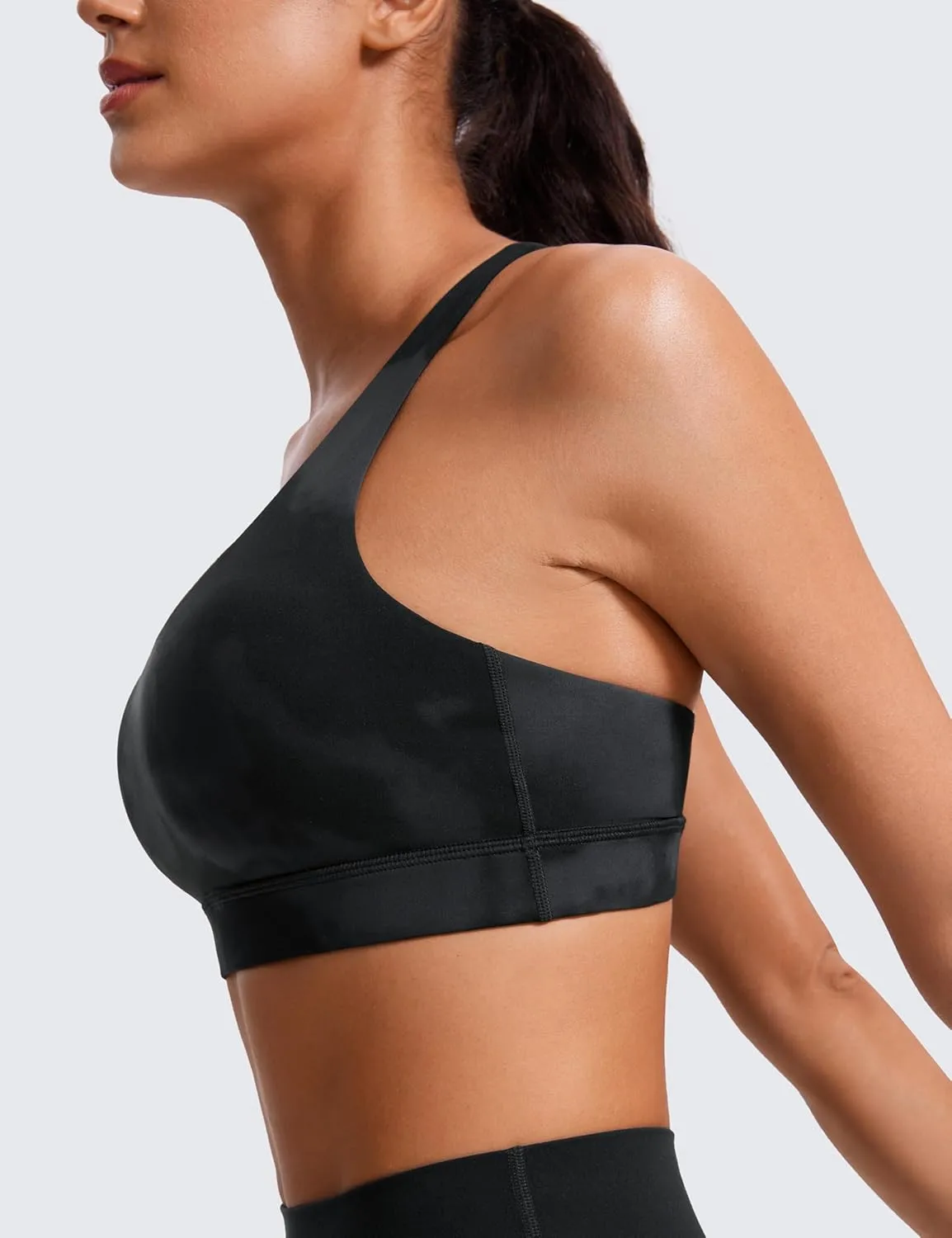 CRZ YOGA Women's Strappy Sports Bras Fitness Workout Padded Yoga Top Criss Cross Back Cami