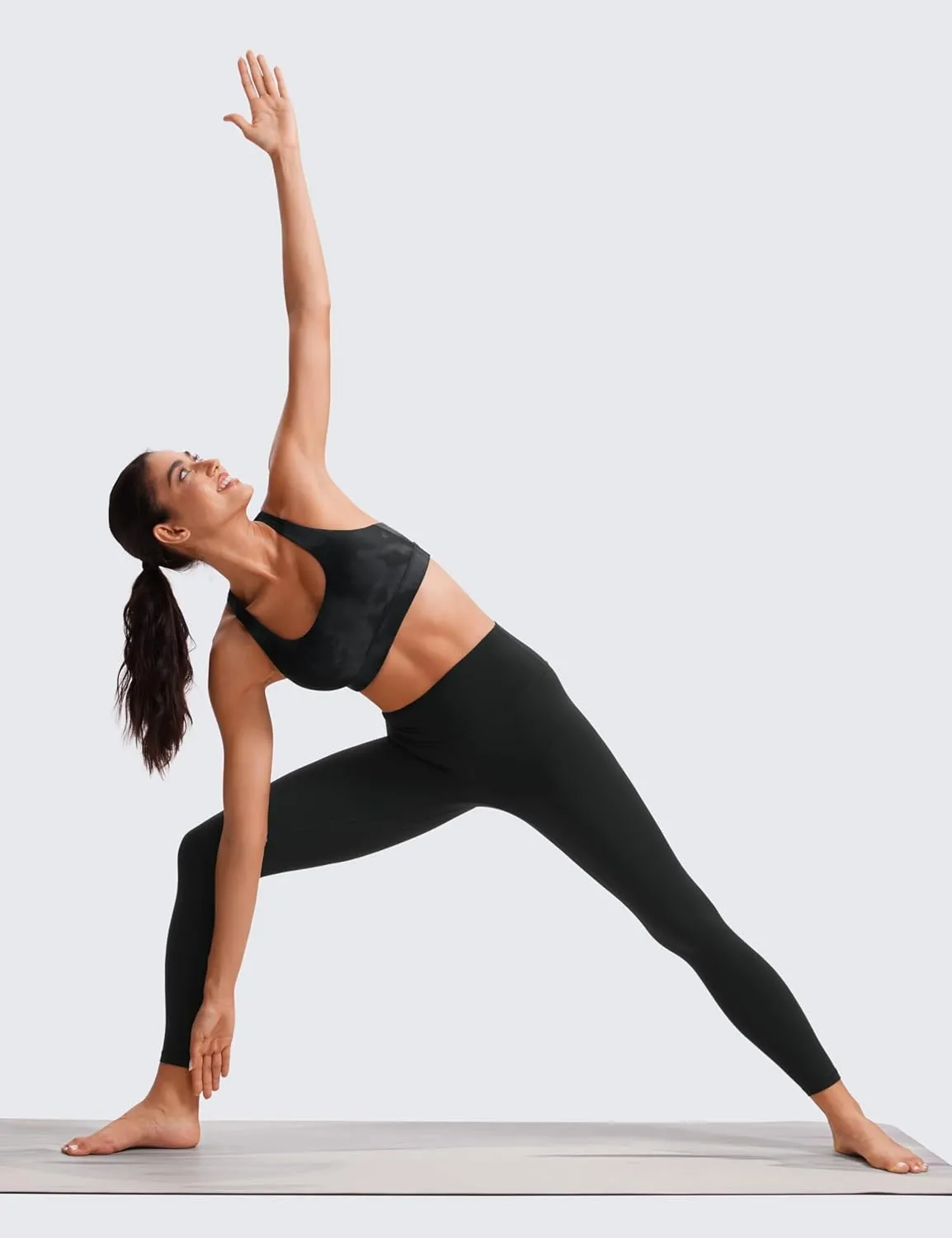 CRZ YOGA Women's Strappy Sports Bras Fitness Workout Padded Yoga Top Criss Cross Back Cami