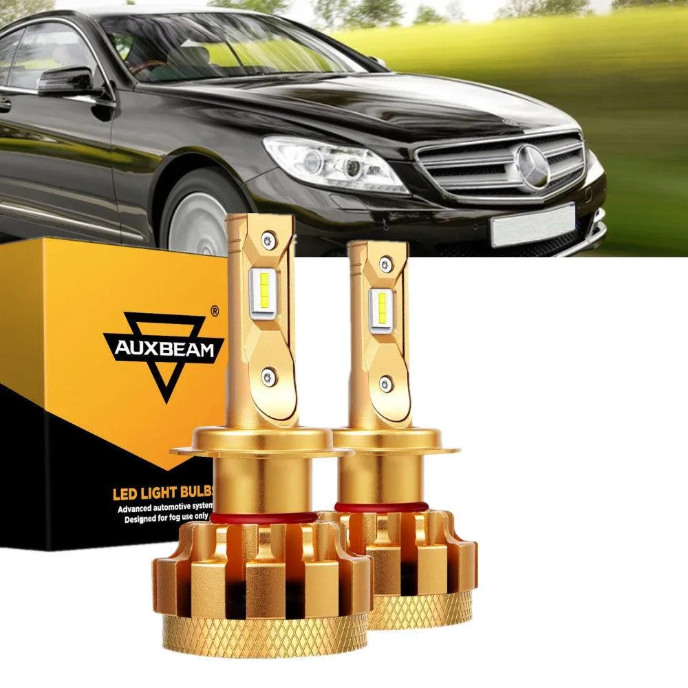 For 2001-2009 Mercedes-Benz CL600 with HID headlamps LED Light Bulbs High Low Beam Bundle