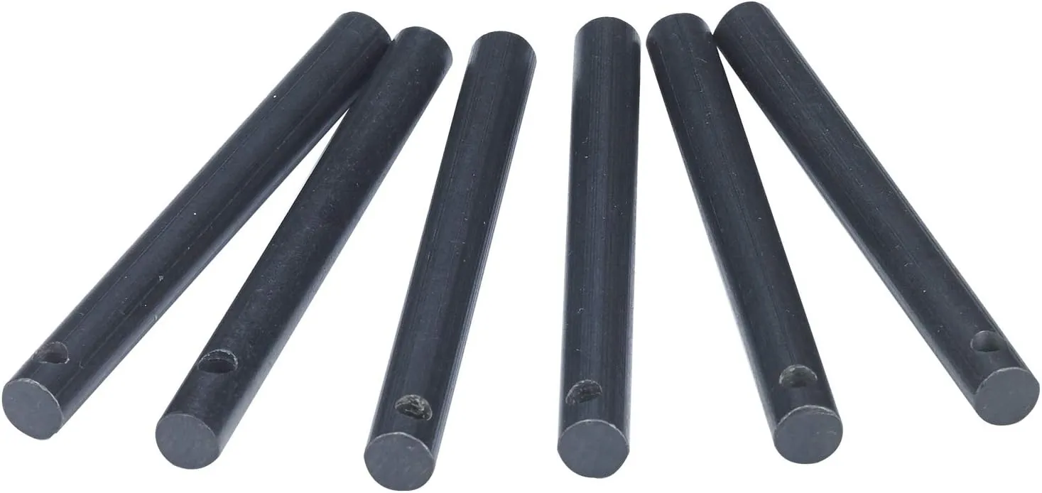 FOSTAR Survival Kit, 6PCS Drilled Ferrocerium Rod Fire Starter, Magnesium Fire Steel Rods, Must-Have for Emergency