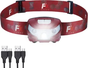 FX FFEXS LED Headlamp Rechargeable - Waterproof Head Lamp Headlight - Head Lights for Forehead - Head Lamps LED Rechargeable - Super Bright Headlamps for Adults - 5Mode Head Flashlight Running Hiking