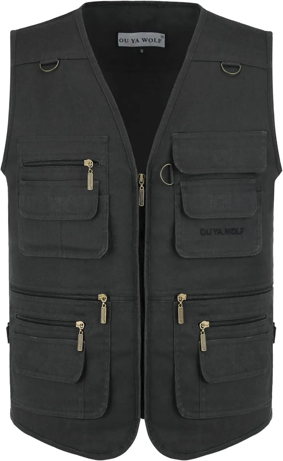 Men's Utility Work Hunting Travel Fishing Multi-Pockets Outdoor Vests