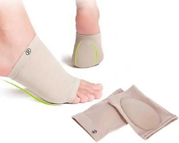 Plantar Fasciitis Arch Support Cushioned Gel Infused Foot Sleeves