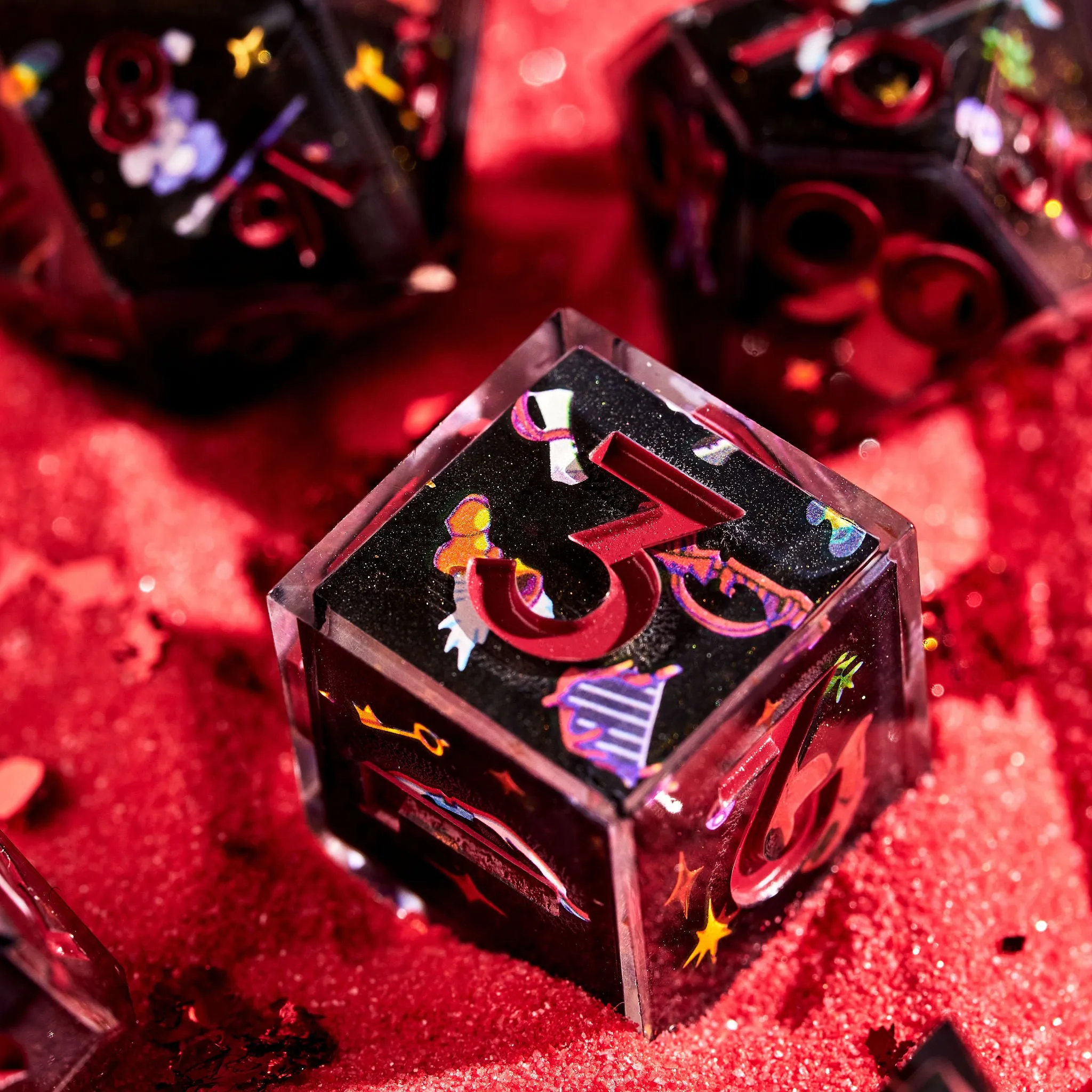 "DPS" RPG-inspired Iconic 7-Piece Dice Set