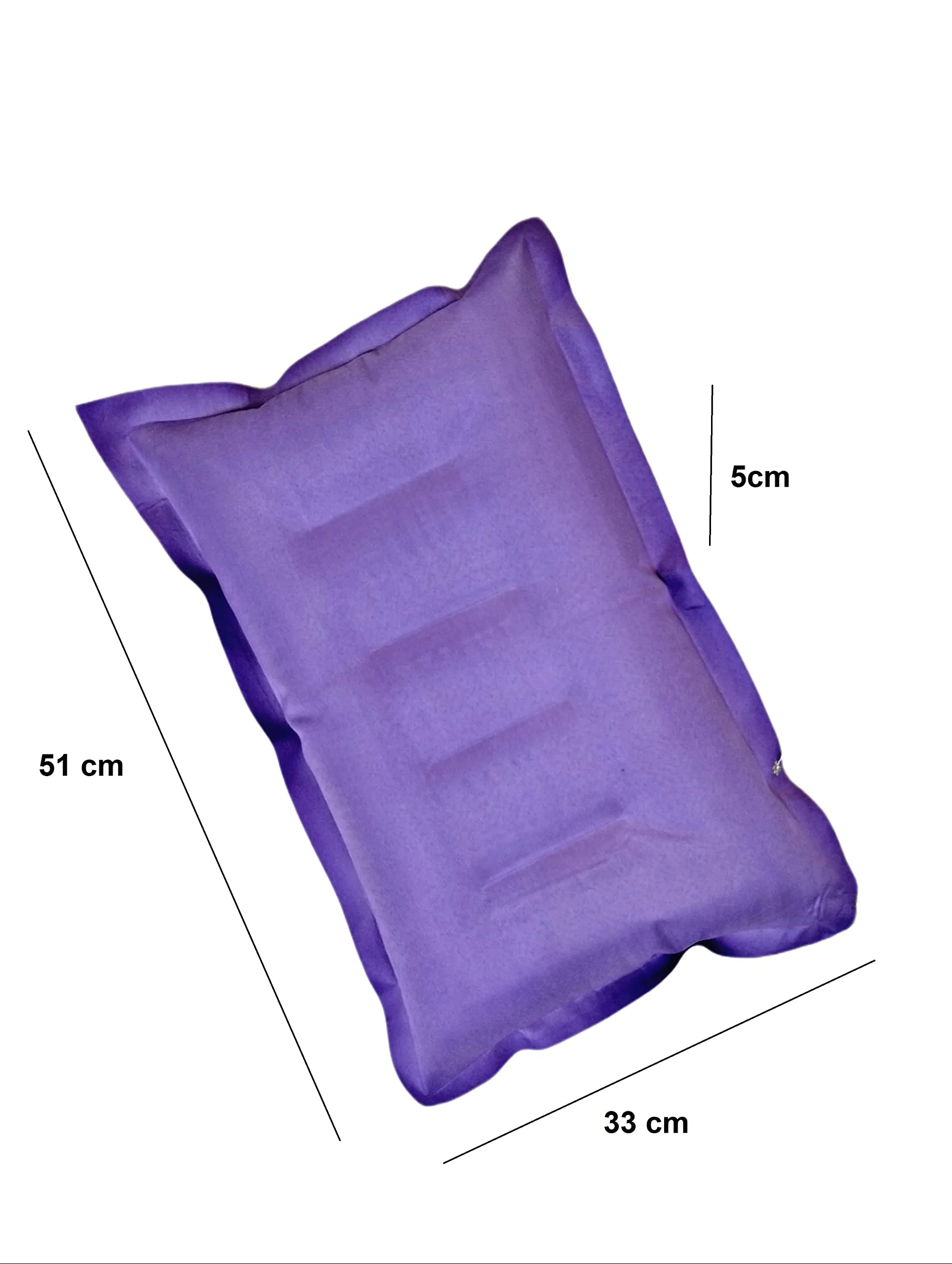 Shivam Mart Cotton Travelling Pillow Comfortable & Portable,Neck support,Lightweight Compact Travelling in Train, Bus,Flight, Camping, Hostel and Office (Pack of 2-Get Color as per Availablity)