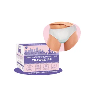 Trawee-PP Disposable Period Panty. High Absorbance for Medium-Heavy flow days.