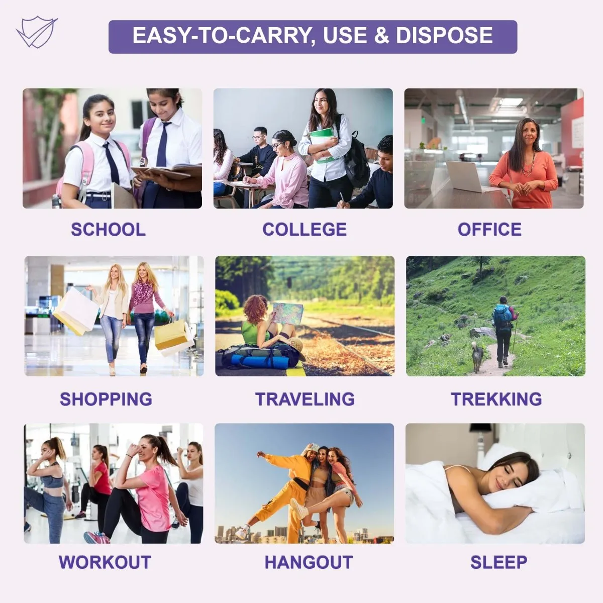 Trawee-PP Disposable Period Panty. High Absorbance for Medium-Heavy flow days.