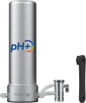 Waterdrop Alkaline Countertop Water Filter, 12 Months or 8,000 Gallons Long-Life, NSF/ANSI 42&372 Certified, Reduces Heavy Metals, Bad Odor and 99% Chlorine,WD-CTF-04(1 Filter Included)